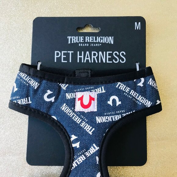 Dog  True Religion  Dog Harness Blue Size : M - Picture 3 of 3